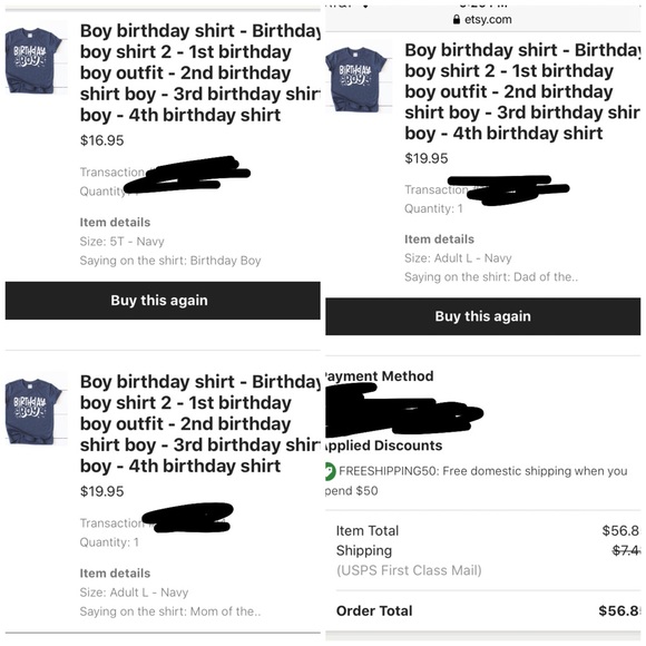 Family birthday shirts - Picture 2 of 2